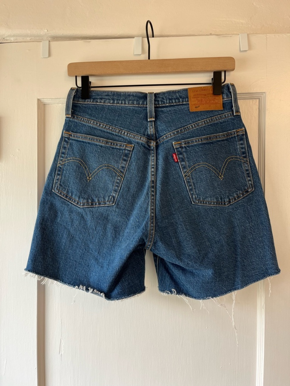 Levi's 501 Denim Cutoff Shorts with Frayed Hem